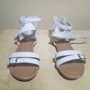 Cat & Jack Toddler Simple Two Strap Sandle - White